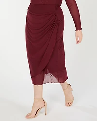 Estelle Plus Annalise Mesh Midi Skirt