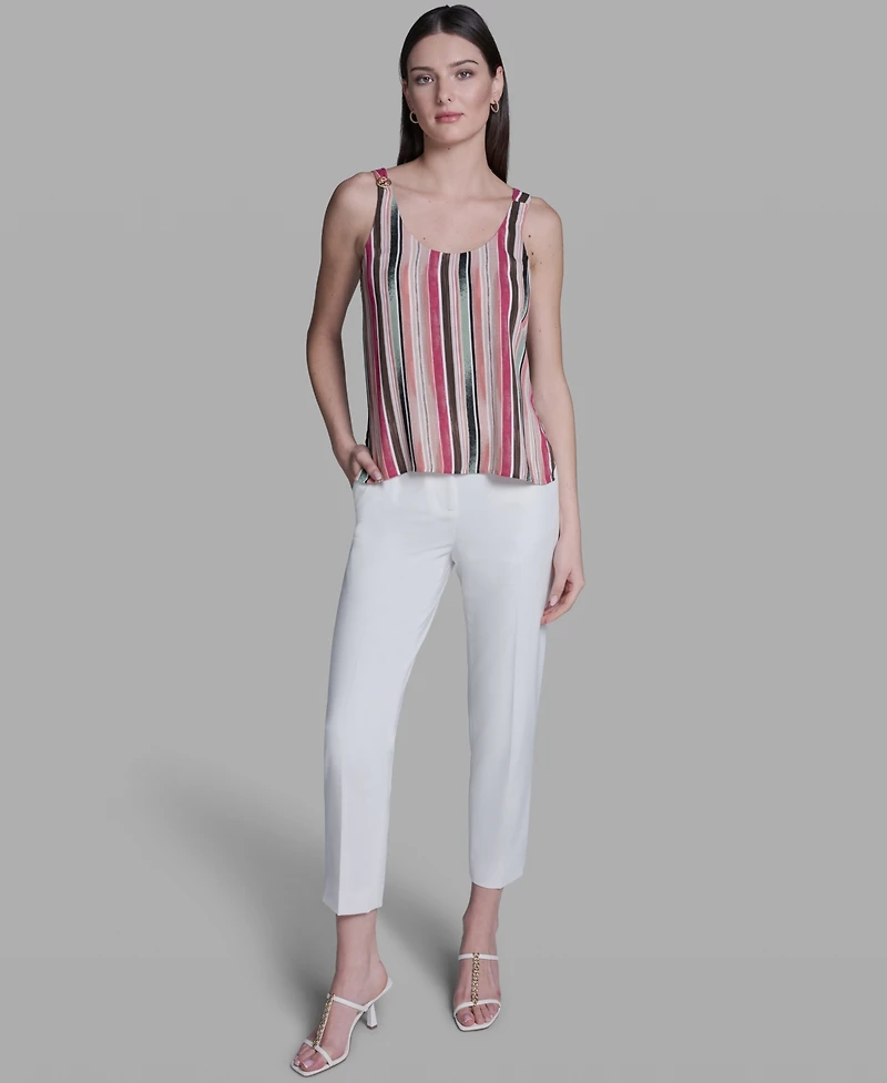 Bcbg Women's Striped Sleeveless Top