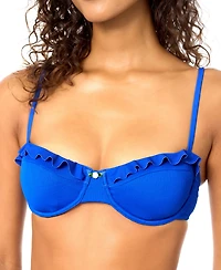 Raisins Women's Rosa Straight Neck Swim Bikini Top