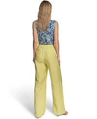 Calvin Klein Women's Mid-Rise Wide-Leg Pants