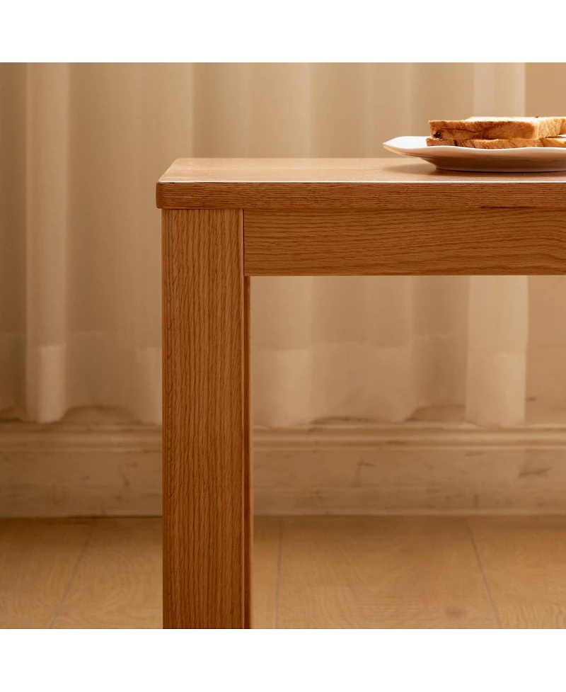 Streamdale Furniture Streamdale Oak Wood for Dining Bench Table Bench for Living Room