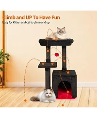 Aronkl Cat Tree Kitten Tower Indoor Condo Sisal Posts Jump Platform Activity Center Play House