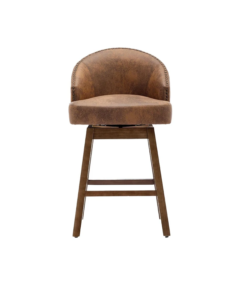 Streamdale Furniture Rotating Bar Chair, Counter Height with Backrest & Footrest