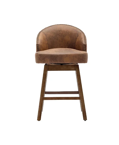 Streamdale Furniture Rotating Bar Chair, Counter Height with Backrest & Footrest