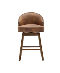 Streamdale Furniture Rotating Bar Chair, Counter Height with Backrest & Footrest
