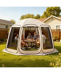 Mecale 12 x 11 Ft Pop-Up Screen House Tent for 10-12 People