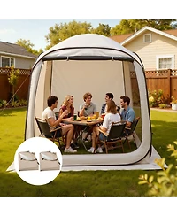 Mecale Sun Shade Covers for 6 x 6 Ft Screen House Tent, Pack of 2