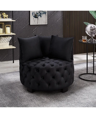 Streamdale Furniture Contemporary Upholstered Tufted Leisure Chair Accent
