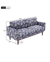 Streamdale Furniture Modern Style Loveseat Sofa 75.75" 2-seater with Spacious Seating Area