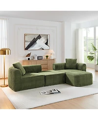 Streamdale Furniture 114" Cloud Sectional Couch with L-Shape Chaise