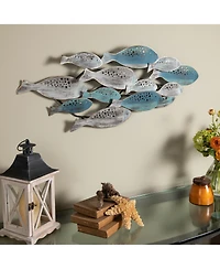 Danya B. School of Fish Modern Metal Wall Art