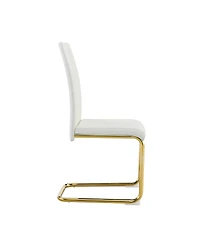 Streamdale Furniture 2-Pack Pu Upholstered Dining Chairs with Legs