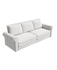 Streamdale Furniture Chesterfield King Pull Out Sleeper Sofa Bed, Velvet