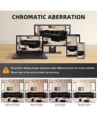 Streamdale Furniture Chesterfield Velvet Pull-Out Sofa Bed with Ottoman