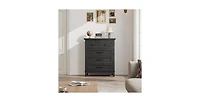 gaomon 4 Dresser for Bedroom, 34.8" Tall Vertical Drawer Dresser with Large Storage