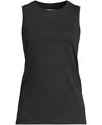 Lands' End Women's Petite Supima Cotton Crew Neck Tank