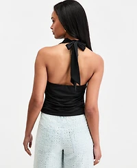 Bar Iii Women's Cowl-Neck Halter Top, Macy's Exclusive