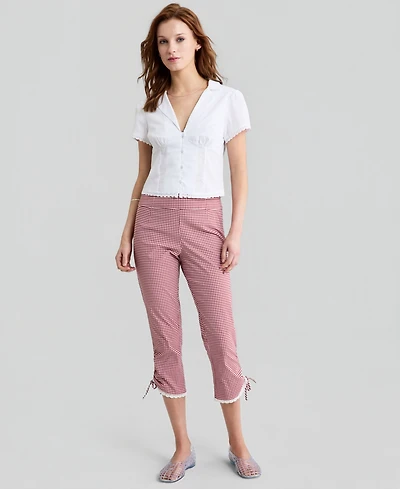 And Now This Women's Gingham Capri Pants, Macy's Exclusive