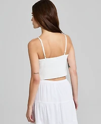 And Now This Women's Cotton Crochet Cropped Top, Macy's Exclusive