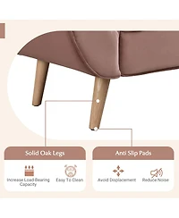 Streamdale Furniture Upholstered Velvet Button Tufted Ottoman Bench with 2 Pillows