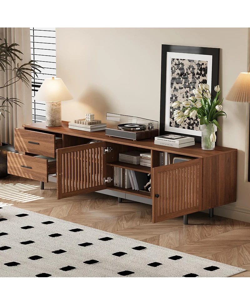 Streamdale Furniture Modern Tv Stand for TVs up to 85" with Drawers & Cable Management