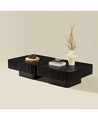 Streamdale Furniture Modern Handcraft Drum Coffee Table
