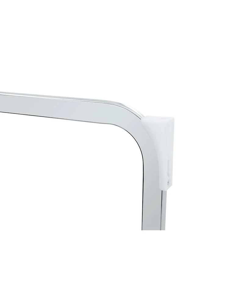 Streamdale Furniture Dining Chairs Set of 4, White Faux Leather Kitchen Chairs with Mesh Texture