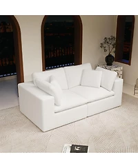 Streamdale Furniture Modular sectional sofa seat, Upholstered couch for living room, 2PC free combination