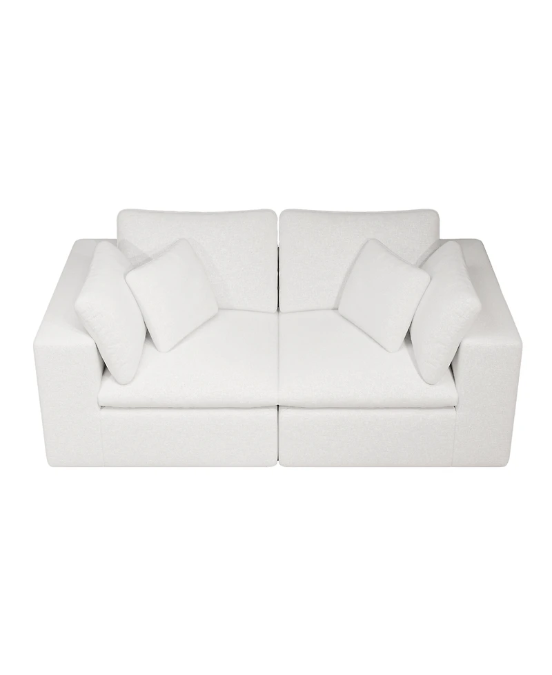 Streamdale Furniture Modular sectional sofa seat, Upholstered couch for living room, 2PC free combination