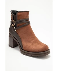 Prologue Shoes women's Wern Block Heel Ankle Boot