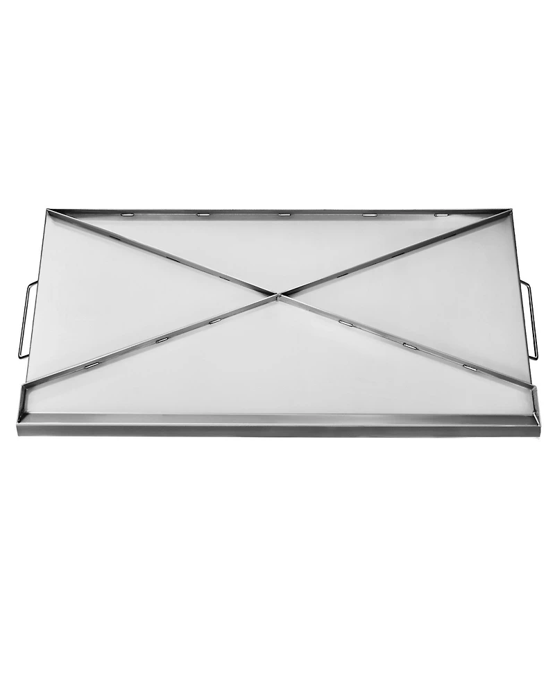 Ecooso 32 x 16 Inch Stainless Steel Griddle Plate for Gas Grill with Handles