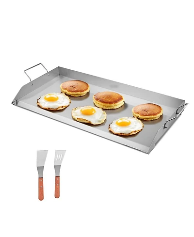 Ecooso 32 x 16 Inch Stainless Steel Griddle Plate for Gas Grill with Handles