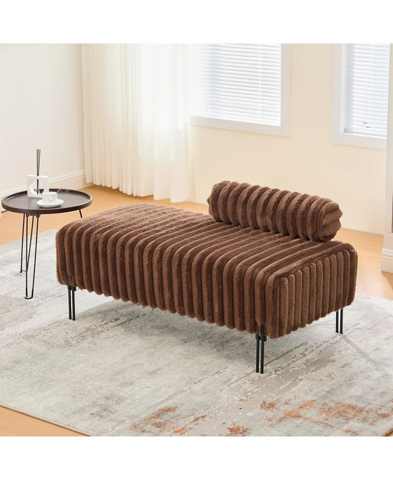 Streamdale Furniture 49.6" Mini Loveseat - Small Sofa/Bench - Adjustable Back