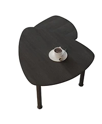 Streamdale Furniture 360 Rotatable Coffee Table for Living Room, Solid Wood Legs, Modern Apartment Furniture