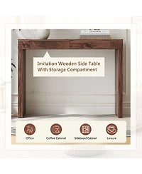 Streamdale Furniture 50-In. Natural Walnut Wood Grain Elegant Feature Bar Table