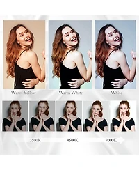 Homfan Led Lighted Travel Makeup Mirror,1X/10X Magnifying Double Sided Dimmable Portable Pocket,2-Sided,Usb Charging