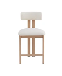 Streamdale Furniture 26.5" Round Stools - Low Back, Upholstered Seat