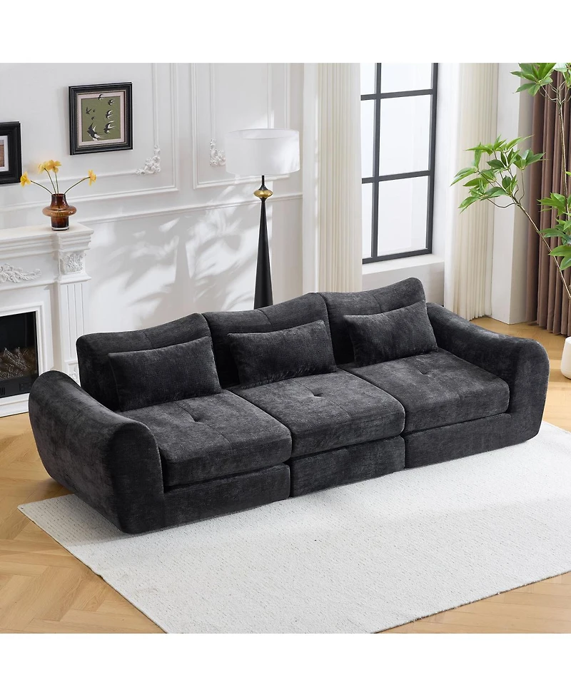 Streamdale Furniture Modular Cloud Sofa, Convertible Folding Sofa Bed