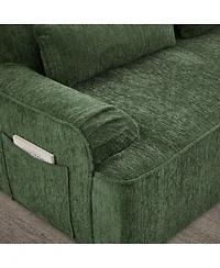 Streamdale Furniture Chenille L-Shape Luxury Sectional Sofa, Minimalist Design, Comfy Sleeper Couch