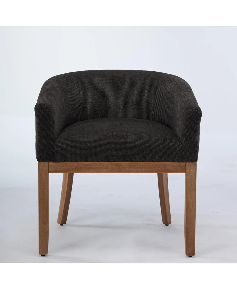 Streamdale Furniture Upholstered Barrel Dining Chair, Linen