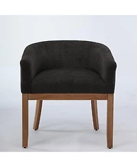 Streamdale Furniture Upholstered Barrel Dining Chair, Linen