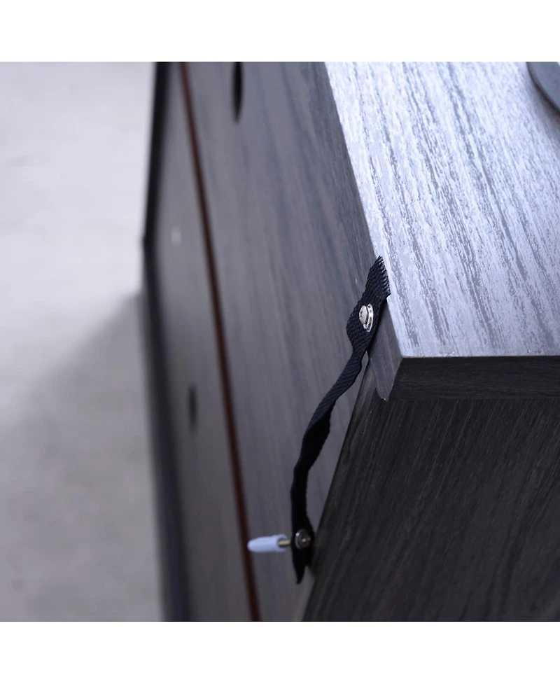 Streamdale Furniture Elegant sideboard with 2 mirrored doors and storage