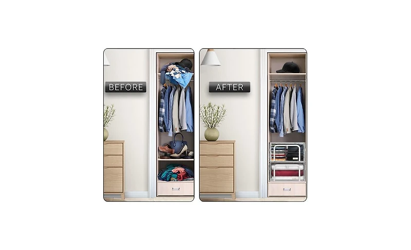 Sorbus Foldable Clear Plastic Storage Bags with Metal Frame & Carry Handles for Bedding Linen & Clothing