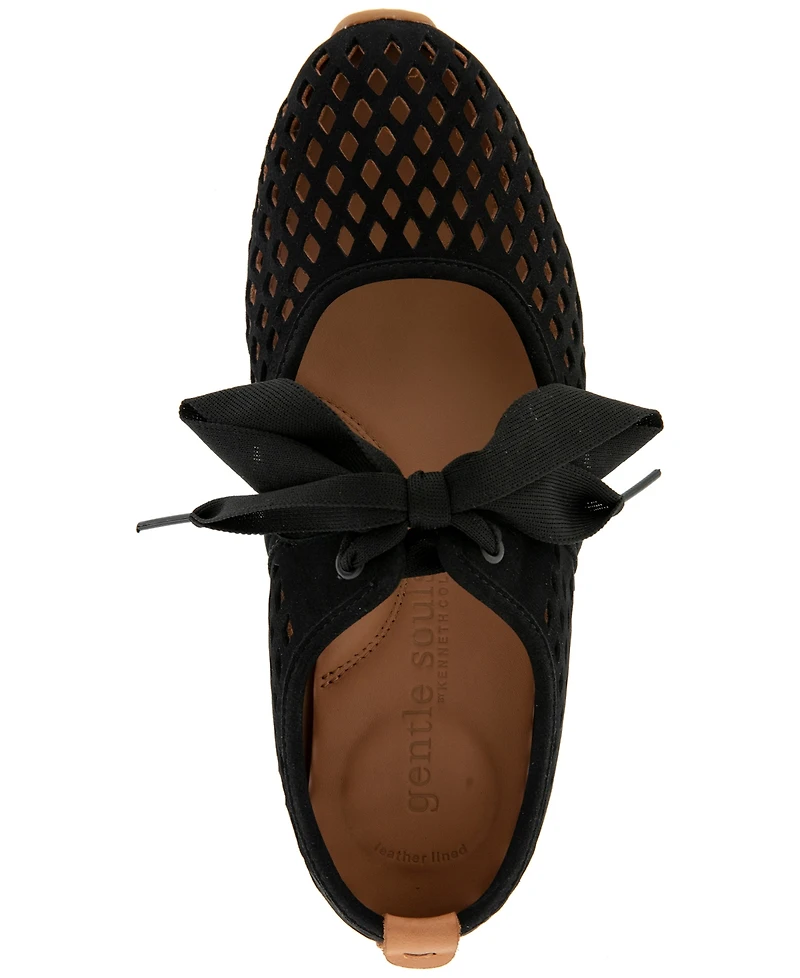 Gentle Souls Women's Annalise Ribbon Tie Ballet Sneakers