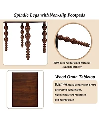 Streamdale Furniture Solid Wood Coffee Table Set of 3, Vintage Style