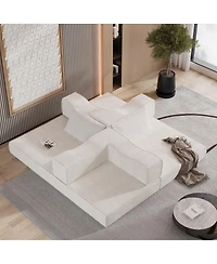 Streamdale Furniture King Size Folding Sofa Bed with 2 Pillows