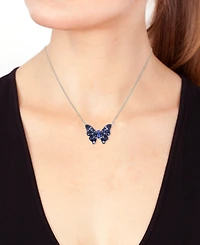 Effy Collection Sapphire (2-7/8 ct. t.w.) Pendant Necklace in Sterling Silver