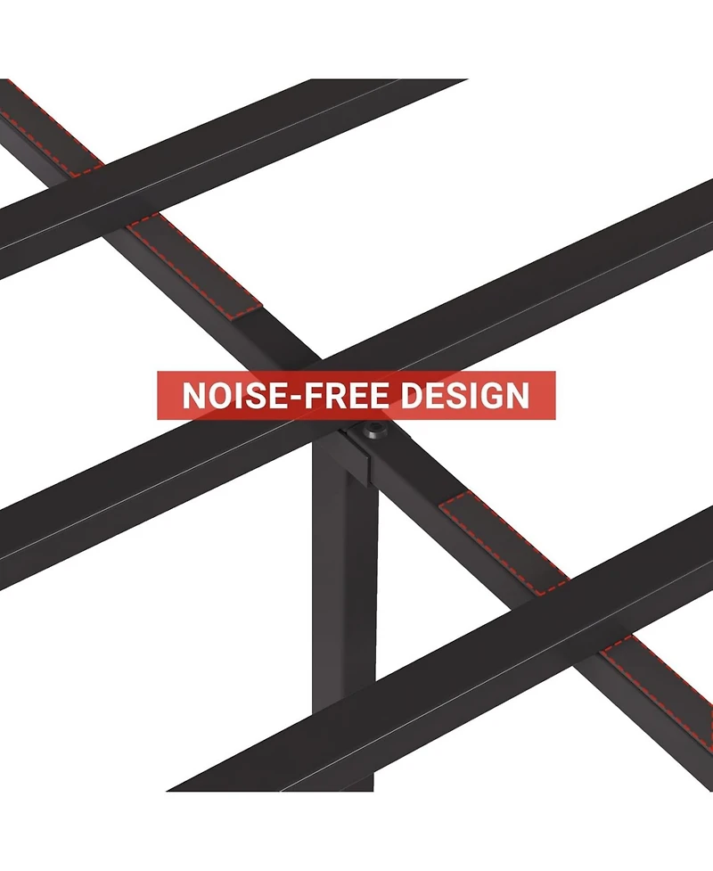 gaomon Queen Metal Platform Bed, 14" High with Steel Slats, Under Bed Storage, No Box Spring, Quiet, Easy Assembly