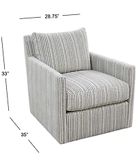 Corine 33" Upholstered Swivel Chair