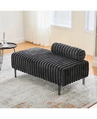 Streamdale Furniture 49.6" Mini Loveseat, Metal Legs, Adjustable Back